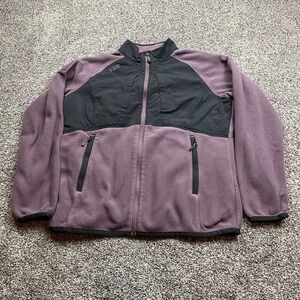 511 Tactical Jacket Mens L Purple Black Fleece Full Zip zip pocket